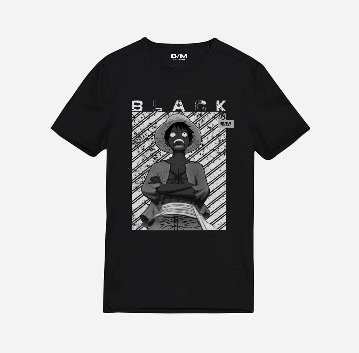 BM LU TEE YOUTH - BLACK/GREY