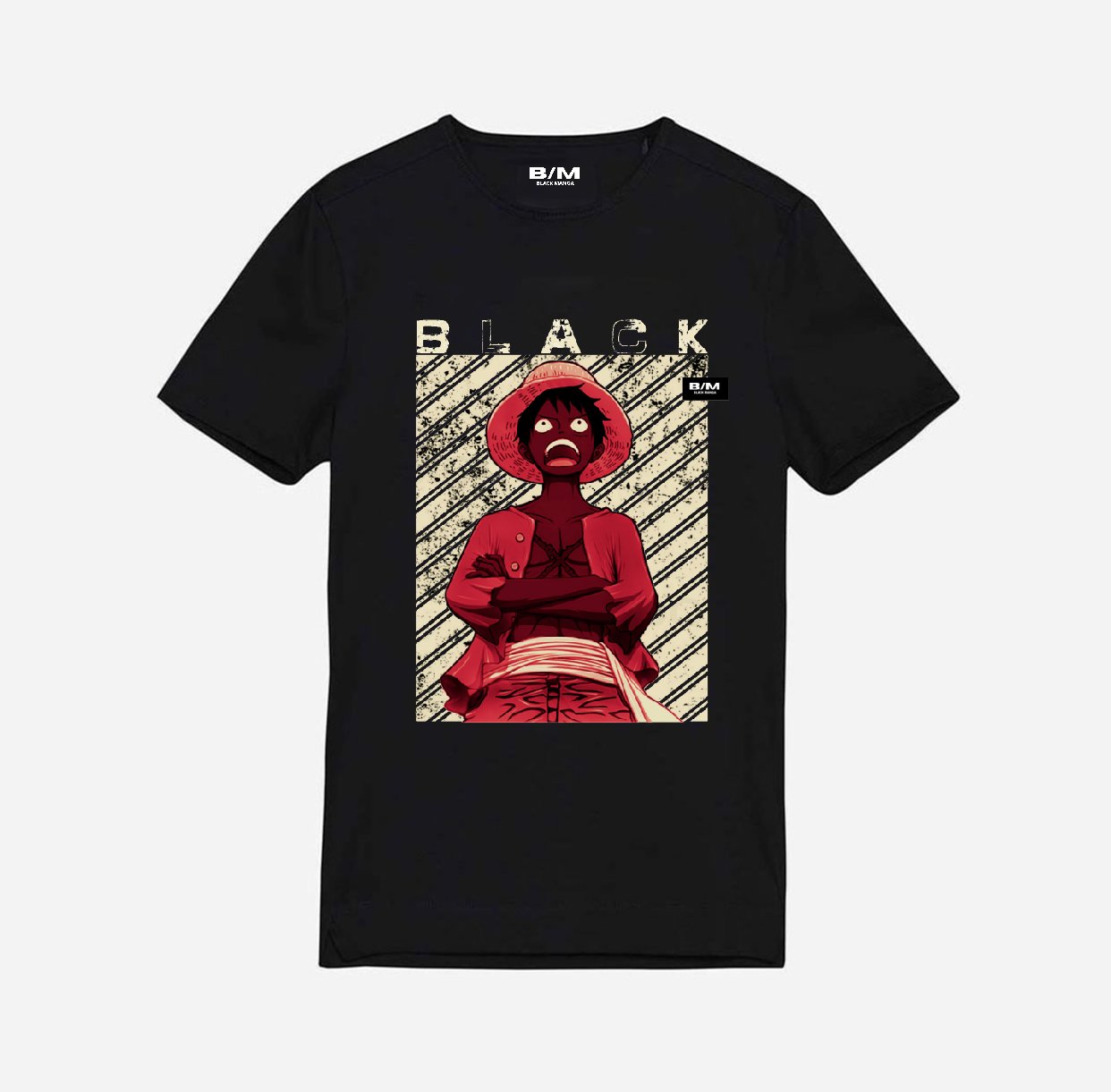 BM LU TEE YOUTH - BLACK/RED