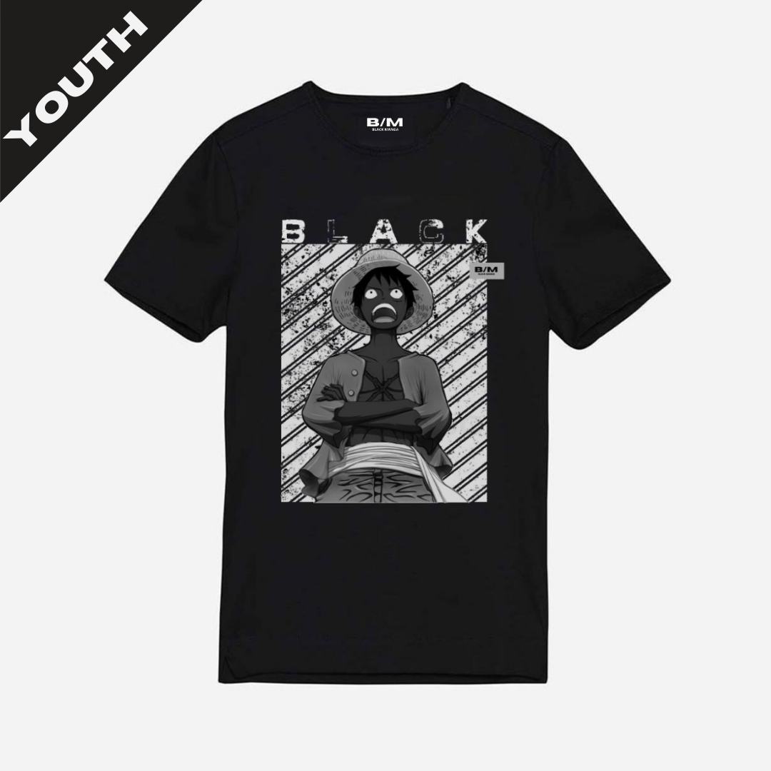 BM LU TEE YOUTH - BLACK/GREY