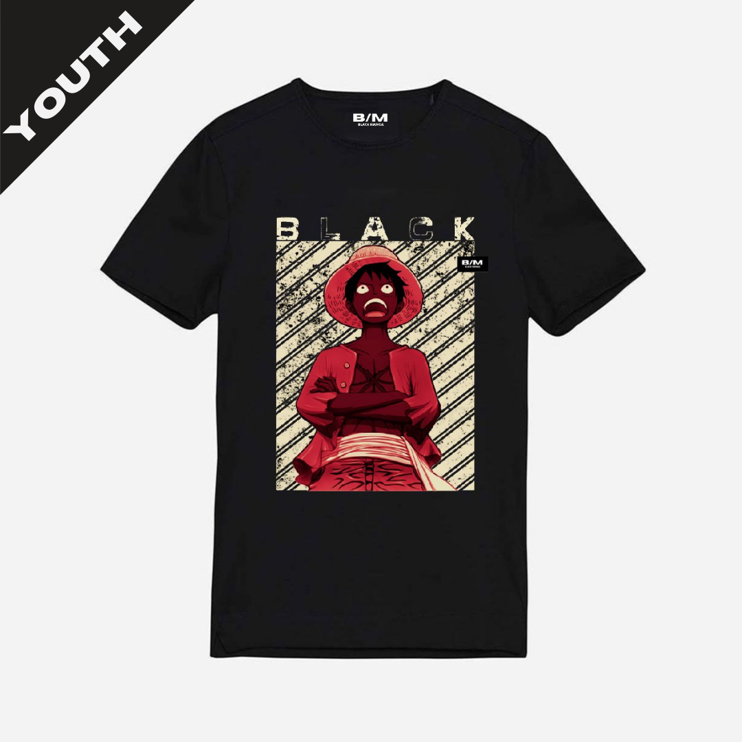 BM LU TEE YOUTH - BLACK/RED