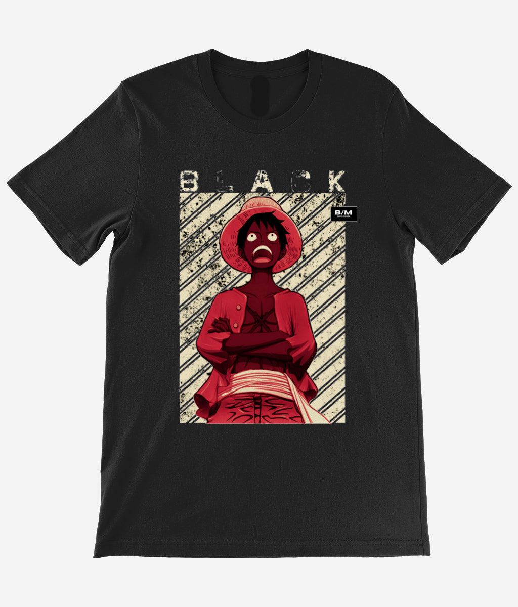 BM LU TEE - BLACK/RED